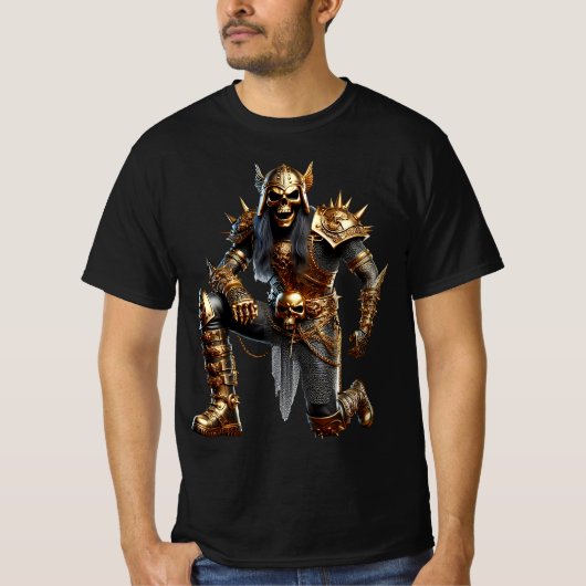 Golden Metal Sting Man  T-shirt (Voorkant)