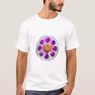 Golden metalen hartstandaard t-shirt