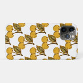 Golden Metallic Cherries Pattern Case-Mate iPhone Case (Achterkant (horizontaal))