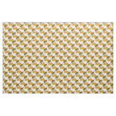 Golden Metallic Cherries Pattern Stof (Yard (91,4 cm))