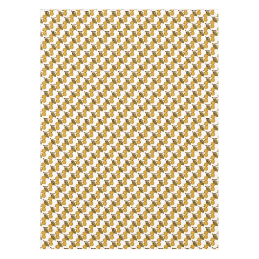 Golden Metallic Cherries Pattern Tafelkleed (Voorkant)