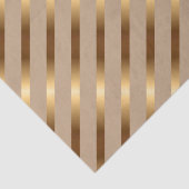 Golden Metallic Diagonale Stripes Tissuepapier (Detail)