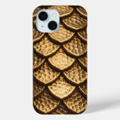 Golden Metallic Dragon Scales Case-Mate iPhone Case (Achterkant)