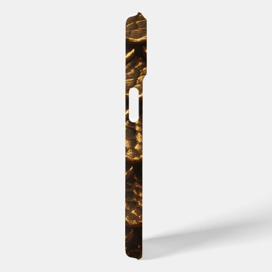 Golden Metallic Dragon Scales Case-Mate iPhone Case (Achterkant / Rechts)