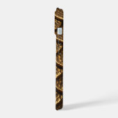 Golden Metallic Dragon Scales iPhone 15 Case (Linkerkant)