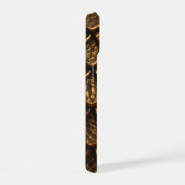 Golden Metallic Dragon Scales iPhone 15 Case (Rechterkant)