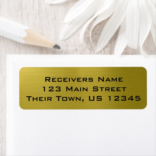 Golden Metallic Etiket (Insitu)