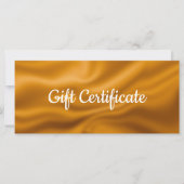 Golden metallic folie Cadeaubon (Voorkant)