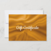 Golden metallic folie grote cadeaubon (Voorkant)