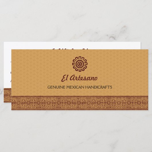 Golden Mexicaans Roos Gift (Voorkant / Achterkant)