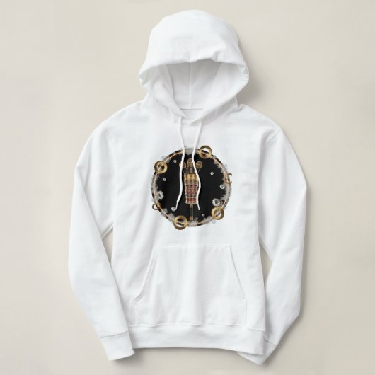 Golden Mic Bouquet Hoodie 🎤💎 (Design voorkant)