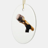 Golden Microphone Keramisch Ornament (Links)