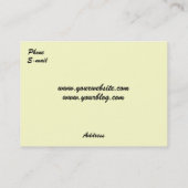 Golden middag visitekaartje (Achterkant)