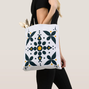 Golden Midnight Abstracte Canvas tas