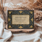 Golden Midnight Celestial Wedding Bedankkaart