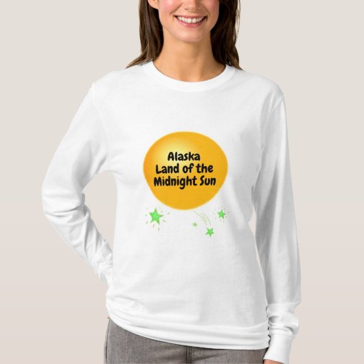 Golden Midnight Sun van Alaska T-shirt (Voorkant)