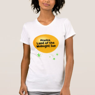 Golden Midnight Sun van Alaska T-shirt