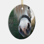 Golden Miniature Horse Keramisch Ornament (Rechts)