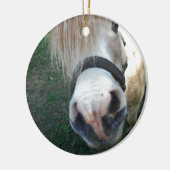 Golden Miniature Horse Keramisch Ornament (Links)