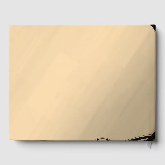 Golden Mirror Fantasy Huwelijksgastenboek Gastenboek (Achterkant)