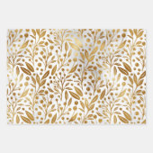 Golden Mistletoe-kerstcadeaupapier Inpakpapier Vel (Voorkant 2)
