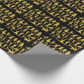 Golden Modern Classic Hip Hop Dance Black Cadeaupapier (Hoek)