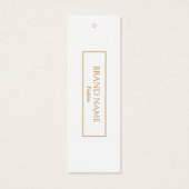 Golden Modern Hang Labels Mini Visitekaartjes (Voorkant)