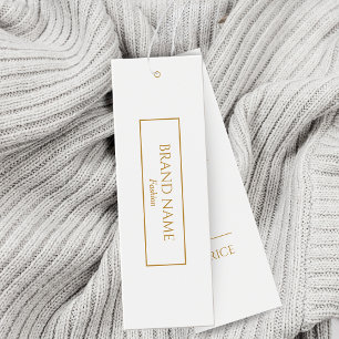Golden Modern Hang Labels Mini Visitekaartjes