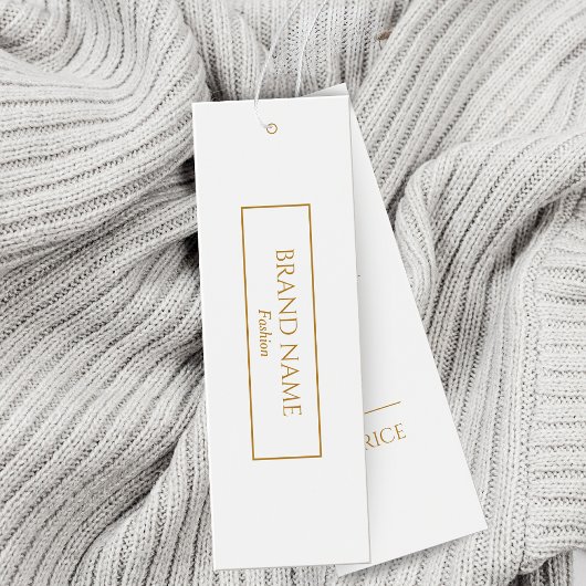 Golden Modern Hang Labels Mini Visitekaartjes