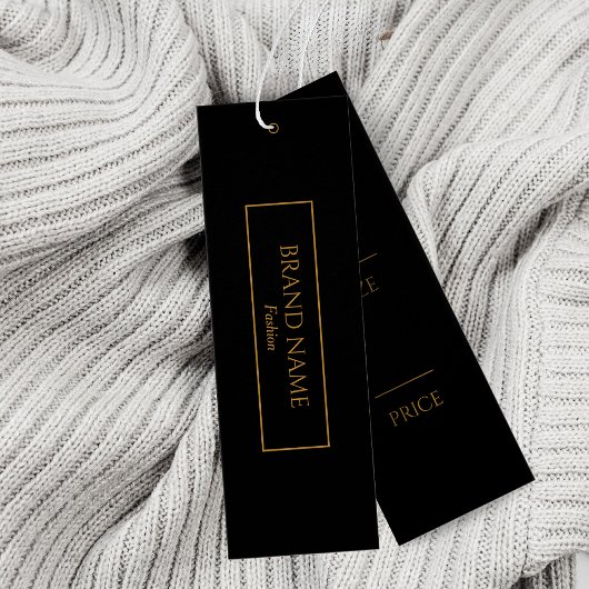 Golden Modern Hang Labels Mini Visitekaartjes