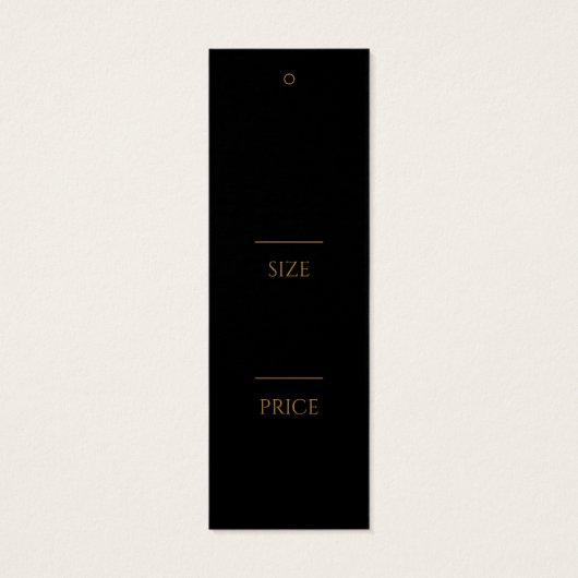 Golden Modern Hang Labels Mini Visitekaartjes (Achterkant)