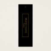 Golden Modern Hang Labels Mini Visitekaartjes (Voorkant)