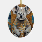 Golden Modern Koala Beer Keramisch Ornament (Rechts)