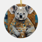 Golden Modern Koala Beer Keramisch Ornament (Voorkant)