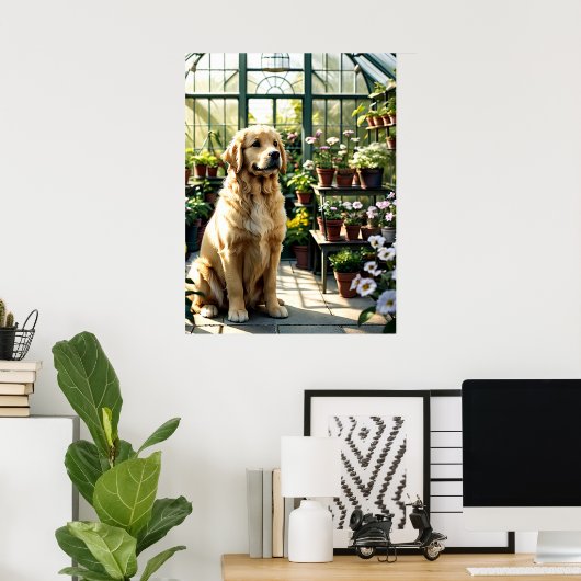 Golden Moment Garden Delight Poster (Thuiskantoor)