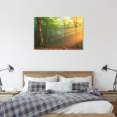 Golden Moment van licht Canvas Afdruk (Insitu (Slaapkamer))