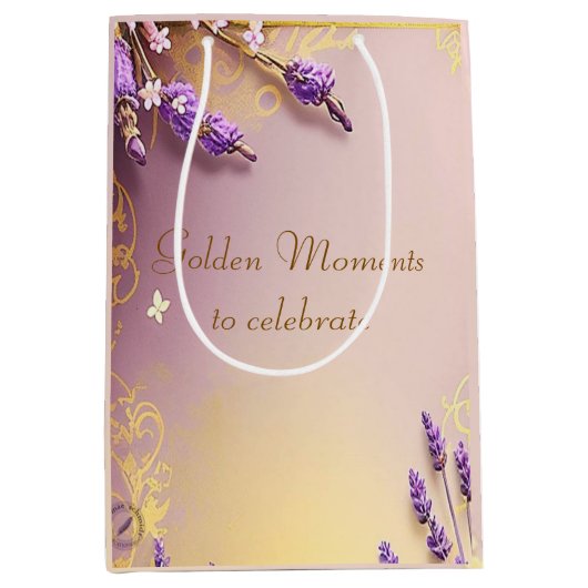 Golden Moments Giftbag Schmidt Stationery Medium Cadeauzakje (Voorkant)