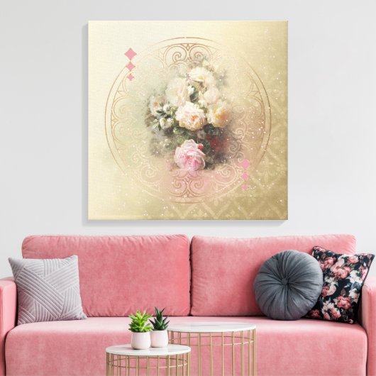 Golden Moments - Ingepakt Canvas Afdruk (Insitu (Woonkamer))