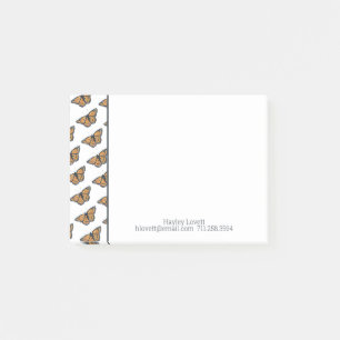 Golden Monarch Butterfly Elegant add Jouw naam Post-it® Notes