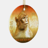 Golden Monkey Chinees Jaar van de aap Keramisch Ornament (Rechts)