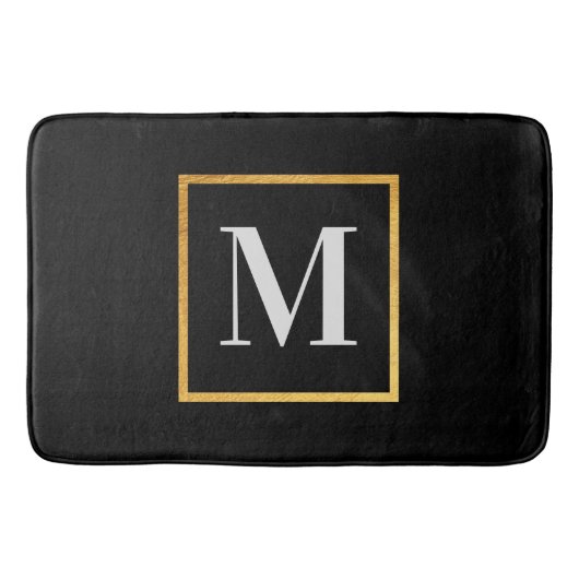 Golden Monogram Badmat (Voorkant)