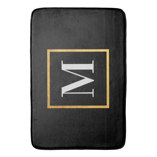 Golden Monogram Badmat (Voorkant Verticaal)