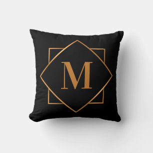 Golden Monogram Kussen