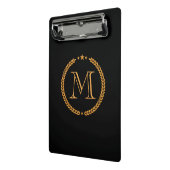 Golden Monogram Mini Klembord (Angled2)