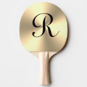 Golden monogram tafeltennis ping pongpeddel tafeltennisbatje (Achterkant)