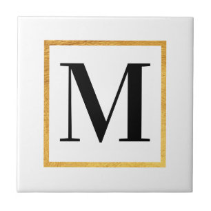 Golden Monogram Tegeltje