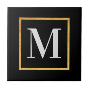 Golden Monogram Tegeltje