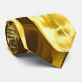 Golden monstera Stropdas (Opgerold)