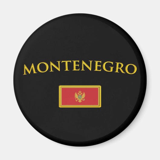 Golden Montenegro Magneet (Voorkant)