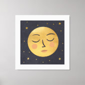 Golden moon canvas afdruk (Voorkant)